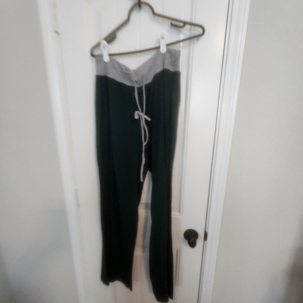 LONGYUAN Women's Comfy Pajama Pants Casual Stretch Pant Dark Green 3XL